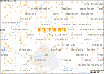 map of Niederbairing