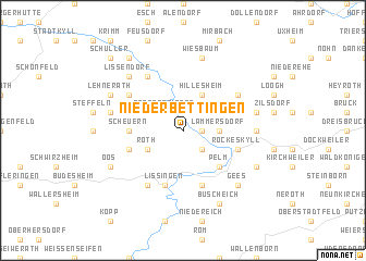map of Niederbettingen