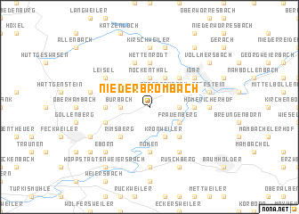 map of Niederbrombach