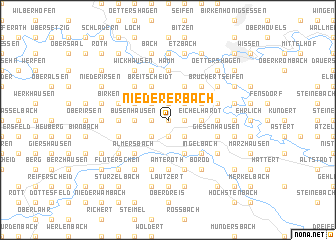 map of Niedererbach