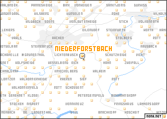 map of Niederforstbach