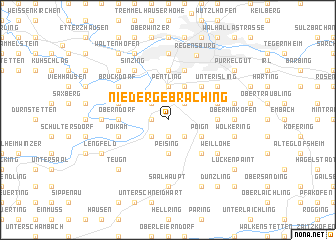 map of Niedergebraching