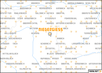 map of Niedergiess