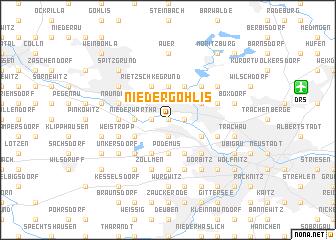 map of Niedergohlis