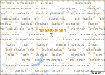 map of Niederheiden