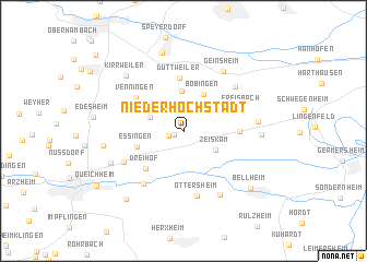 map of Niederhochstadt