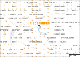 map of Niederhofen