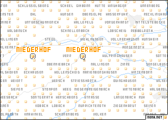 map of Niederhof