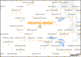 map of Niederklobikau