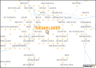 map of Niederlehen