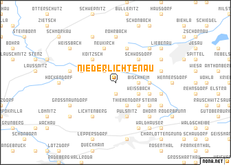 map of Niederlichtenau