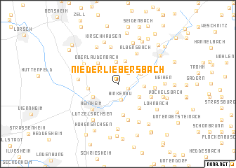 map of Nieder Liebersbach