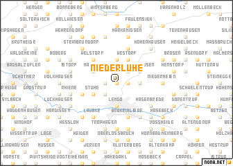 map of Niederluhe