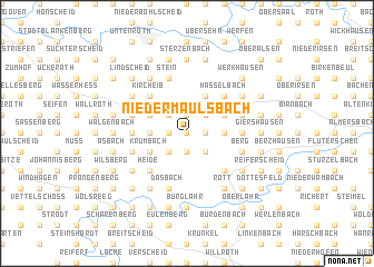 map of Niedermaulsbach