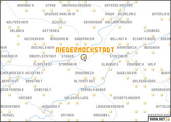 map of Nieder Mockstadt