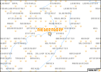 map of Niederndorf