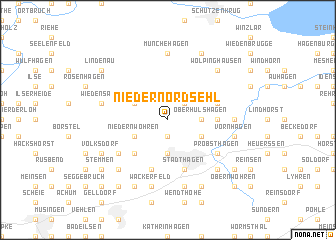 map of Nieder Nordsehl