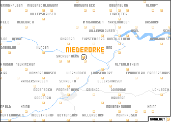 map of Niederorke