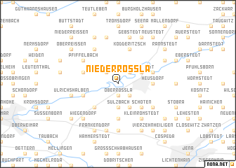 map of Niederroßla