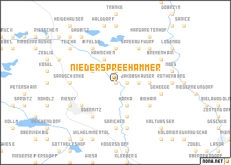 map of Nieder Spreehammer