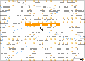 map of Niederunterstetten