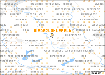 map of Nieder Vahlefeld