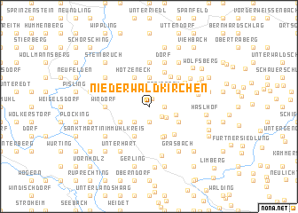 map of Niederwaldkirchen