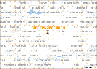 map of Niederwarnsbach