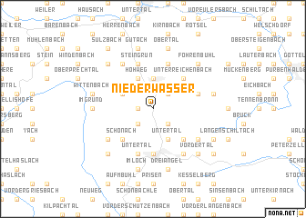 map of Niederwasser