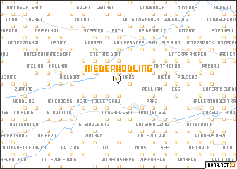 map of Niederwödling