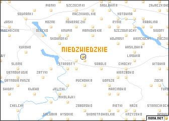 map of Niedźwiedzkie