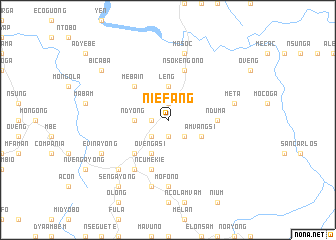 map of Niefang