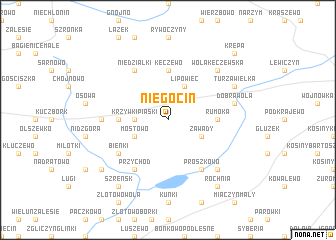map of Niegocin