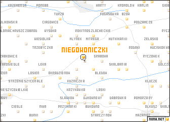 map of Niegowoniczki