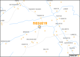 map of Niéguéya
