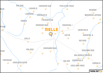 map of Niellé