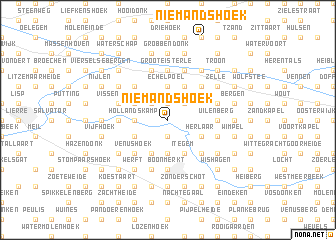 map of Niemandshoek