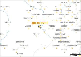 map of Niémébadé