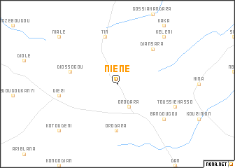 map of Niéné