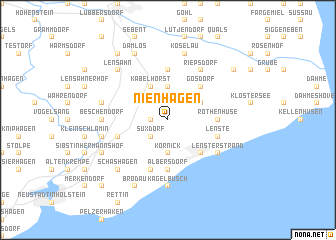 map of Nienhagen