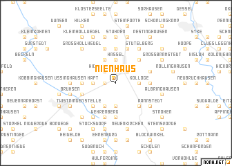 map of Nienhaus