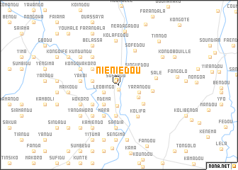 map of Niéniédou