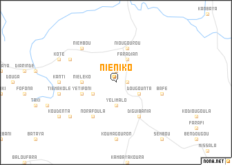 map of Niéniko