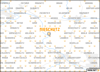 map of Nieschütz