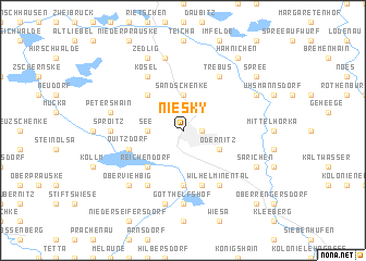 map of Niesky