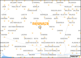 map of Niespusza