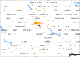 map of Nieszki
