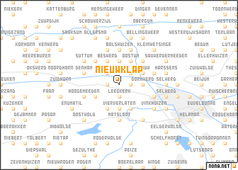 map of Nieuwklap