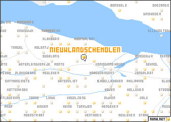 map of Nieuwlandsche Molen