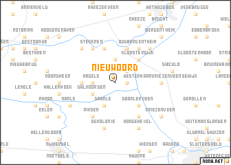 map of Nieuwoord